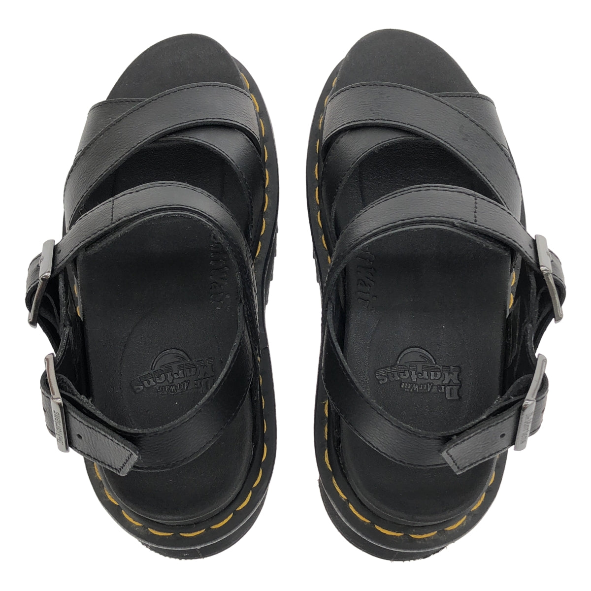 Dr.Martens / 닥터 마틴 | Voss II Quad / 크로스 스트랩 플랫폼 샌들 | 5 | 블랙 | 여성
