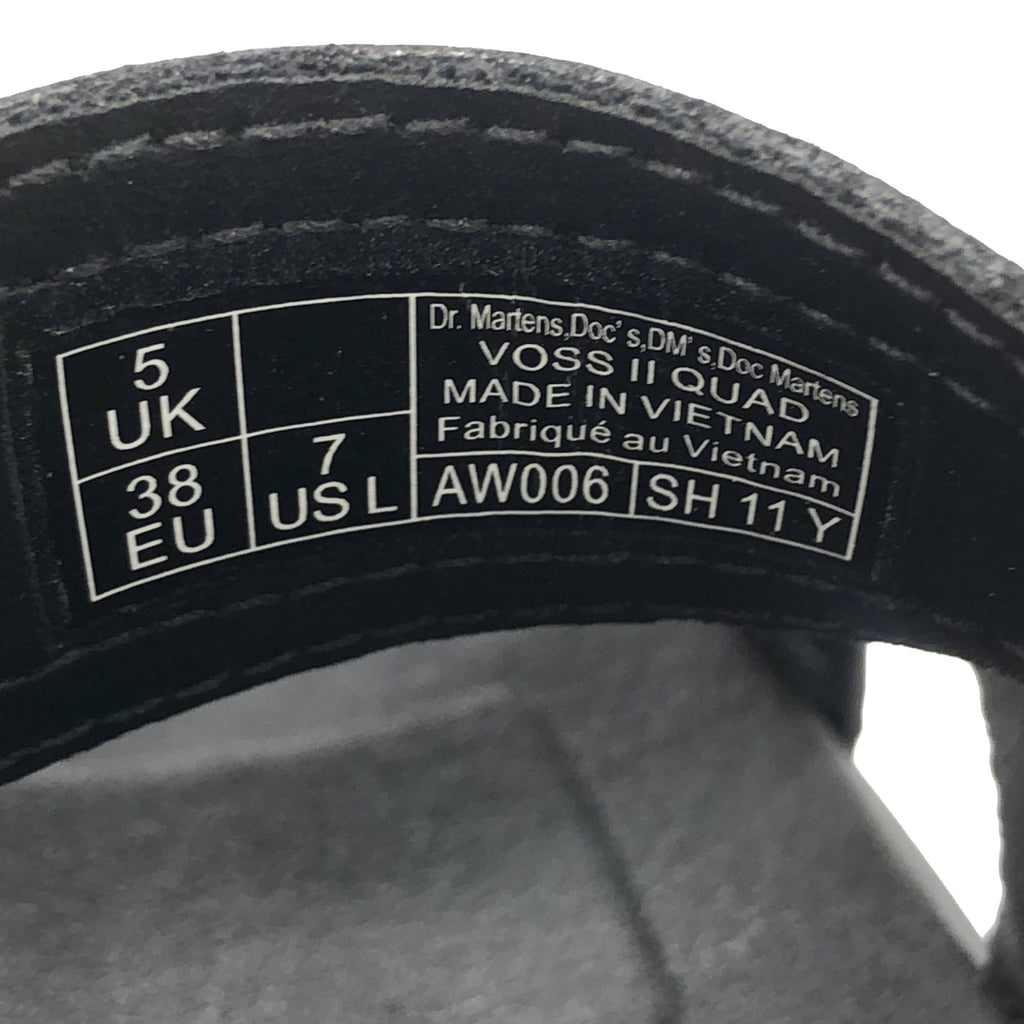 Dr.Martens / 닥터 마틴 | Voss II Quad / 크로스 스트랩 플랫폼 샌들 | 5 | 블랙 | 여성