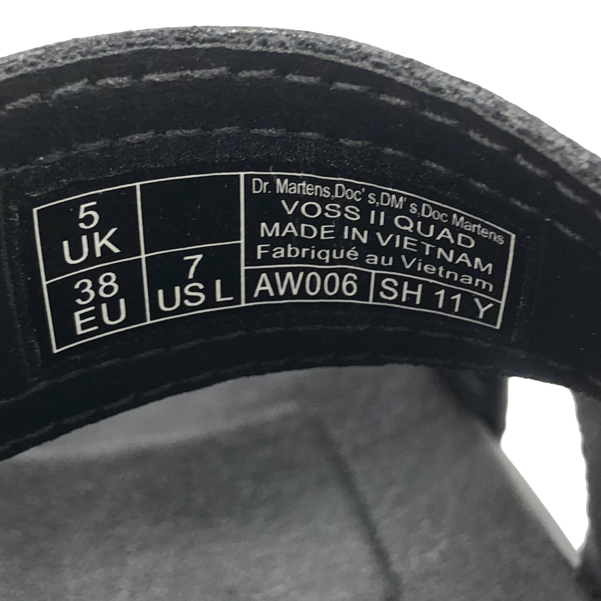 Dr.Martens / ドクターマーチン | Voss II Quad / クロスストラップ プラットフォーム サンダル | 5 | ブラック | レディース