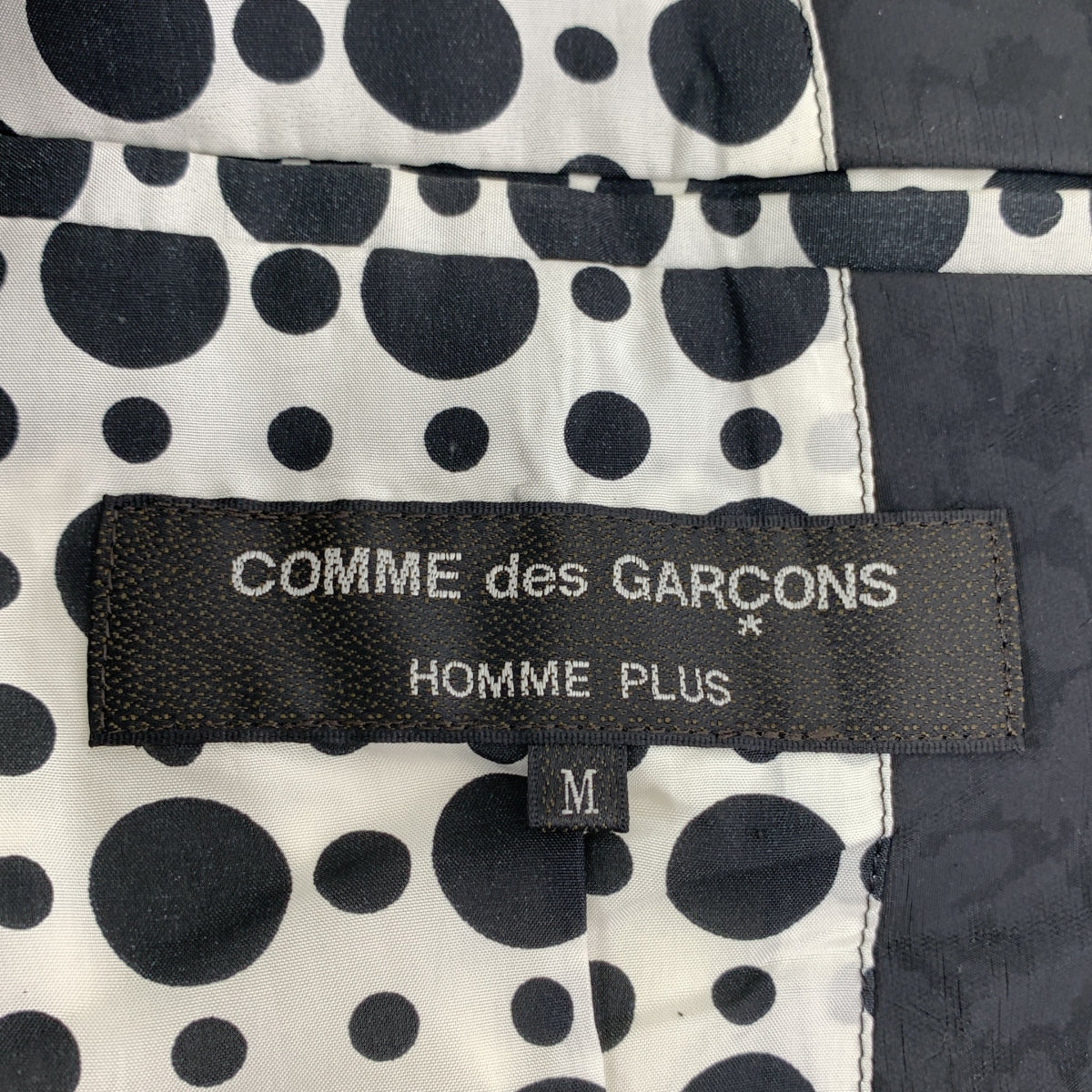 COMME des GARCONS HOMME PLUS / コムデギャルソンオムプリュス | 2009SS | ポリエステル 樹脂加工 変形 ドローストリング シングル ジャケット フーディ / 柄総裏地 | M | メンズ