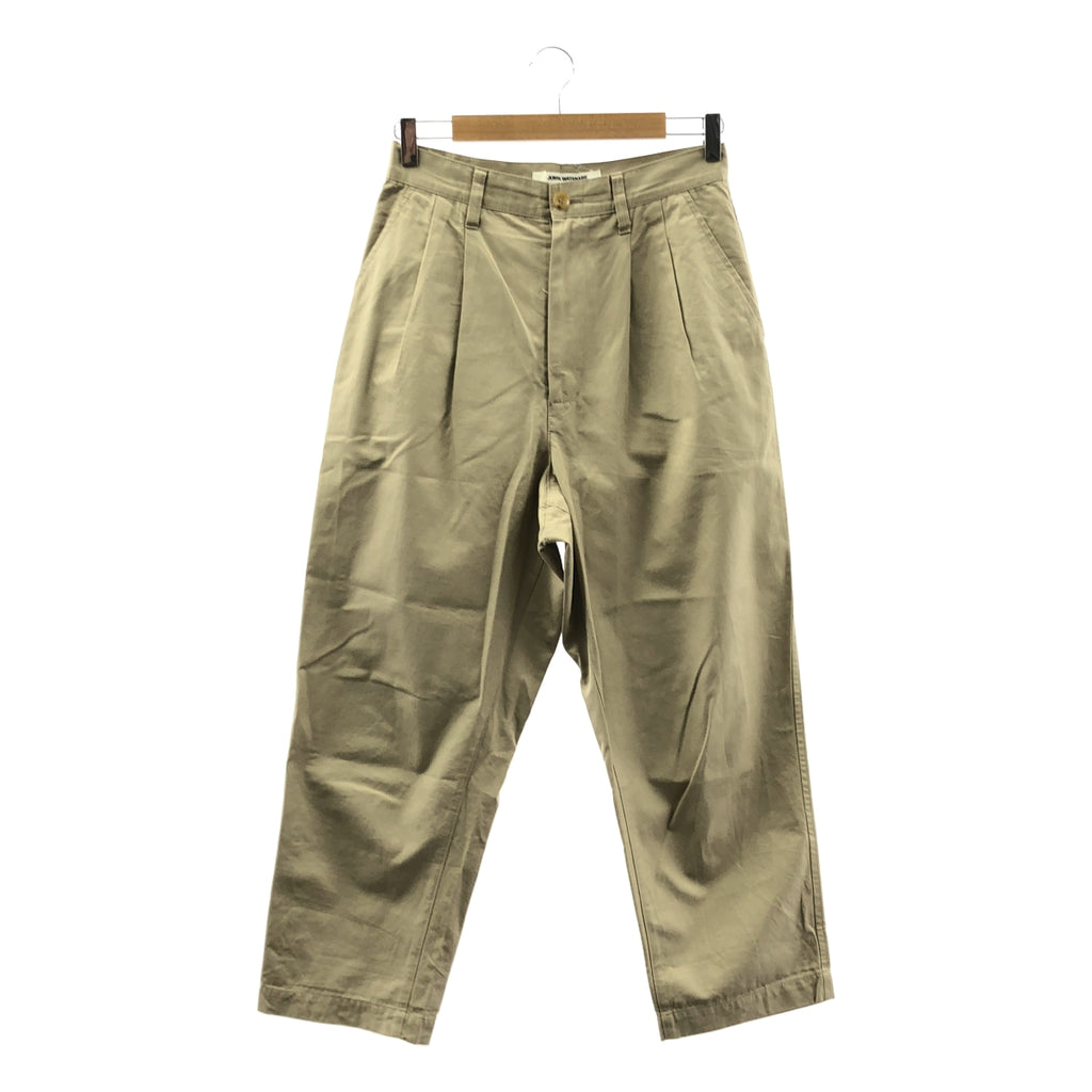 JUNYA WATANABE COMME des GARCONS / ジュンヤワタナベ | 2011SS | コットン 2タック テーパードパンツ | S | ベージュ | レディース