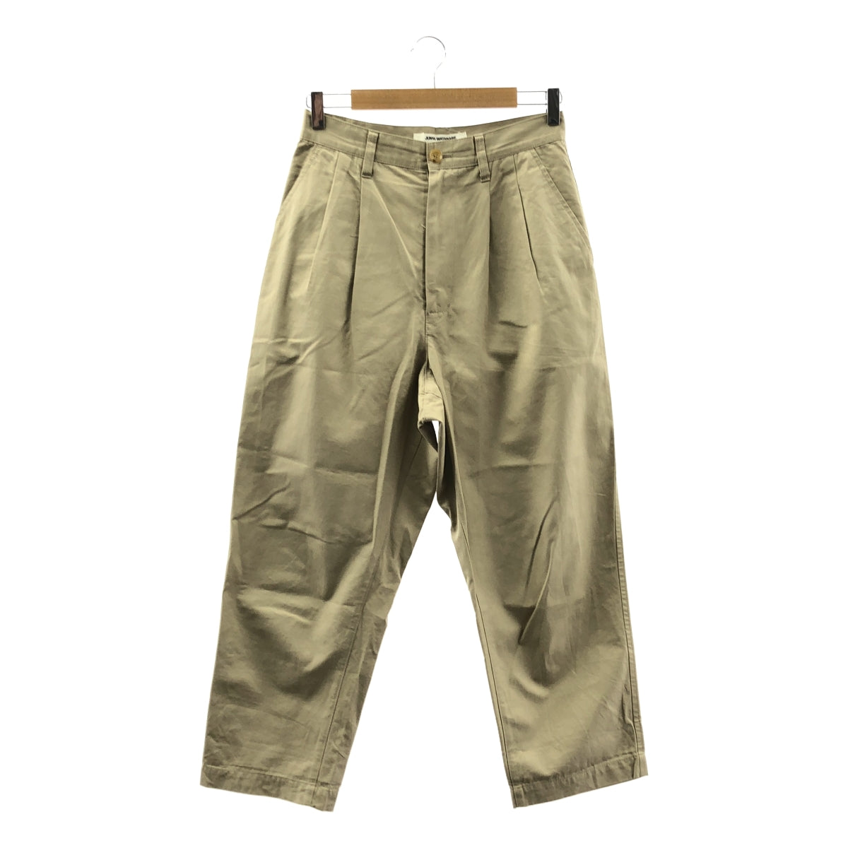 JUNYA WATANABE COMME des GARÇONS / Junya Watanabe | 2011 春天夏天 | 棉質雙褶錐形褲 | S尺寸 | 米色 | 女款