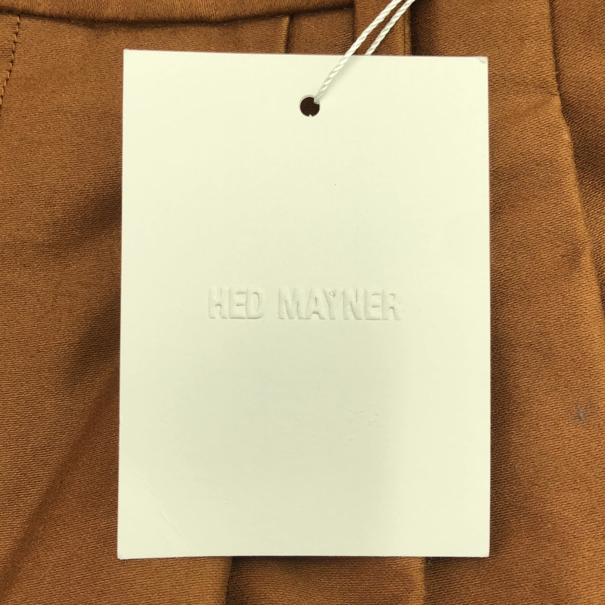 【미품】 HED MAYNER / 헤드 메이너 | 2022SS | 6 PLEAT PANTS 코튼 6 플리츠 팬츠 | M | 브라운 | 남성