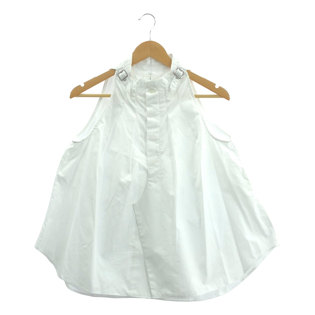 noir kei ninomiya / 느와르 케이니노미야 | 2024SS | 코튼 재구성 민소매 셔츠 | S |