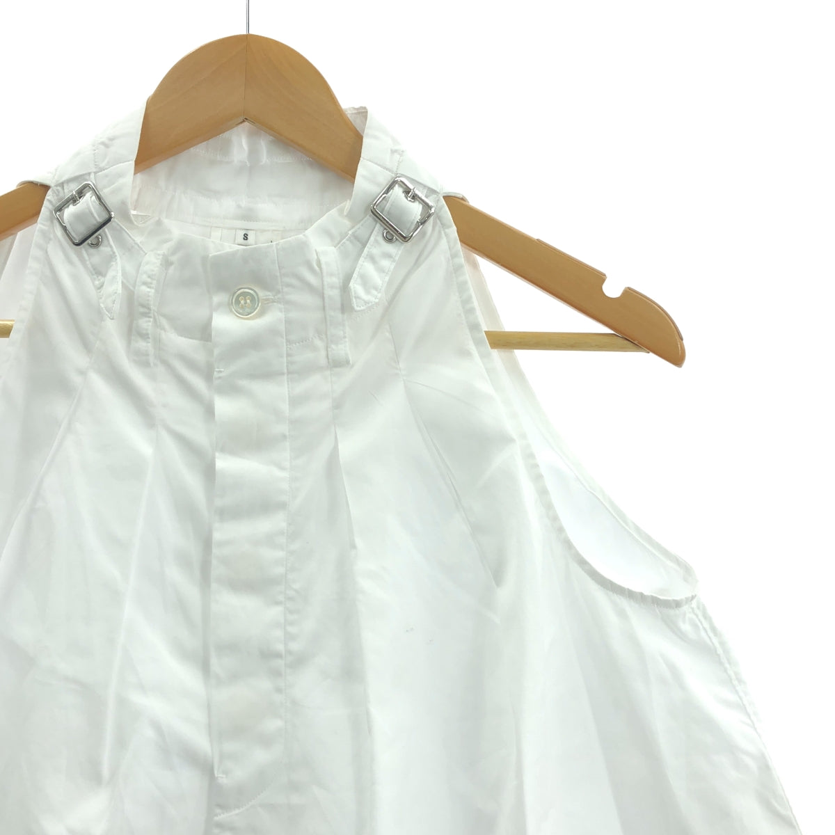 noir kei ninomiya / 느와르 케이니노미야 | 2024SS | 코튼 재구성 민소매 셔츠 | S |