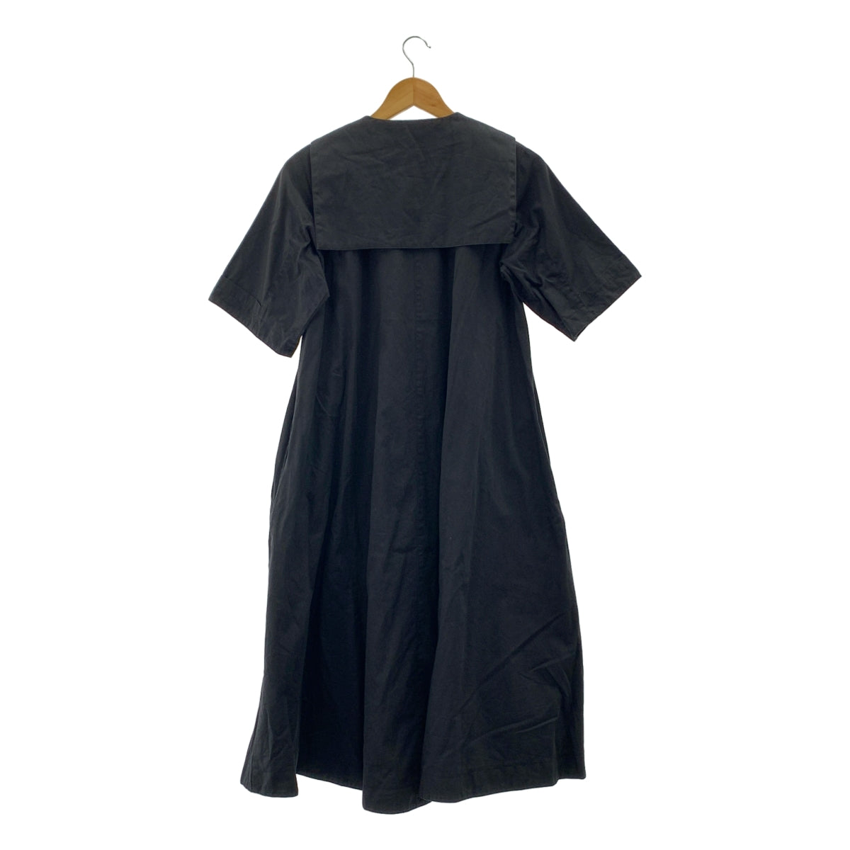 foufou | THE DRESS 棉質水手領短袖喇叭長洋裝 | 0 碼 | 女款