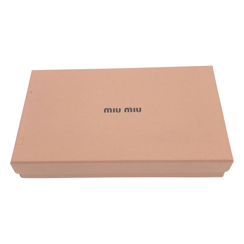 miu miu / 뮤 뮤 | 악어 밀기 라운드 지퍼 지갑 |