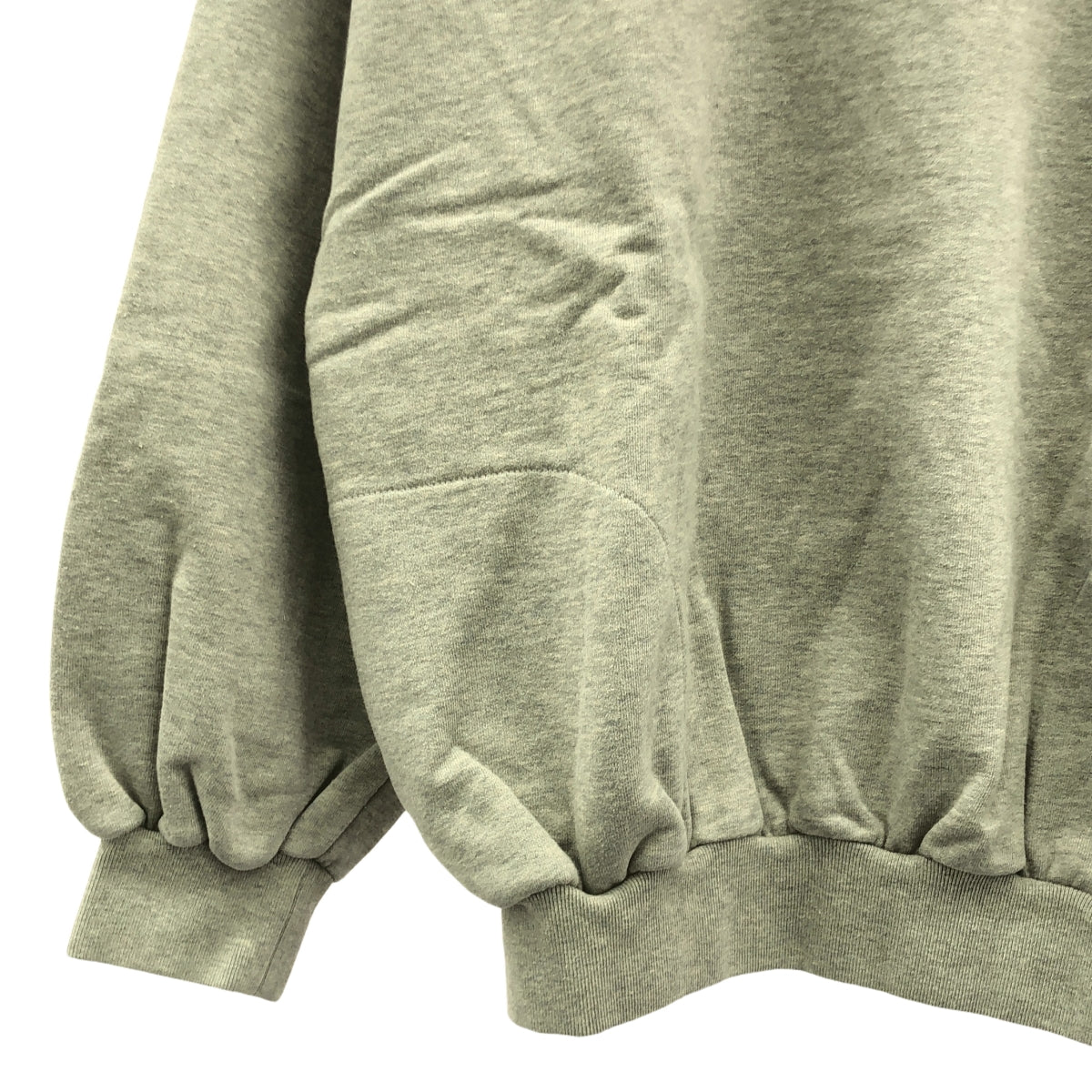 【신품】 Maison Margiela / 메종 마르제라 | 2021AW | 반전 로고 자수 크루넥 스웨트 | 44 | 회색 | 남성
