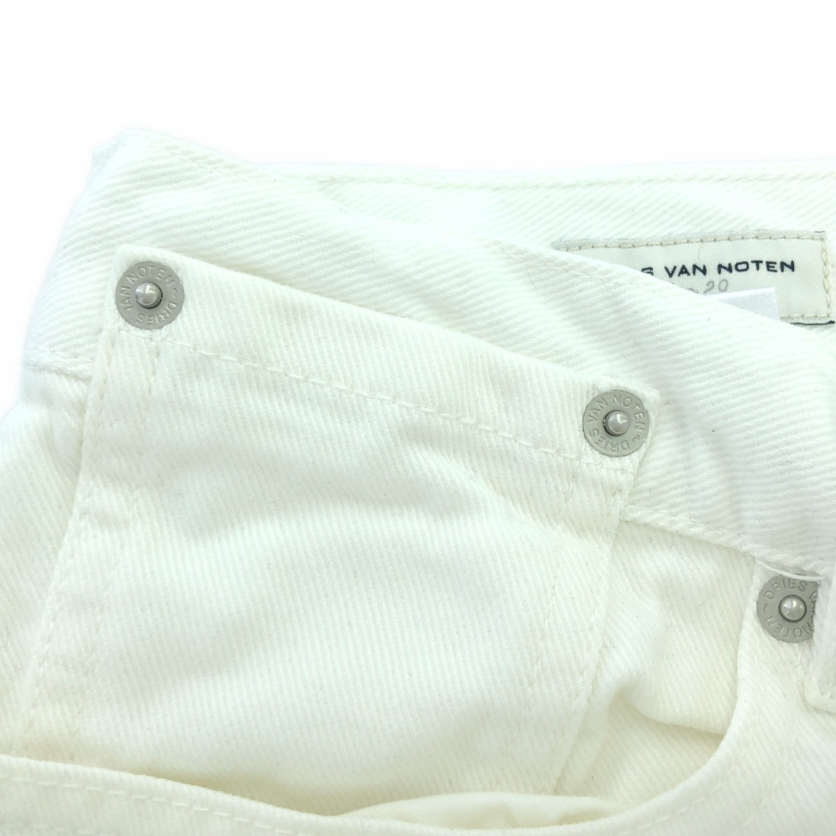 德賴斯·範諾頓 |棉質牛仔褲 |尺寸 29 |白色 |男士