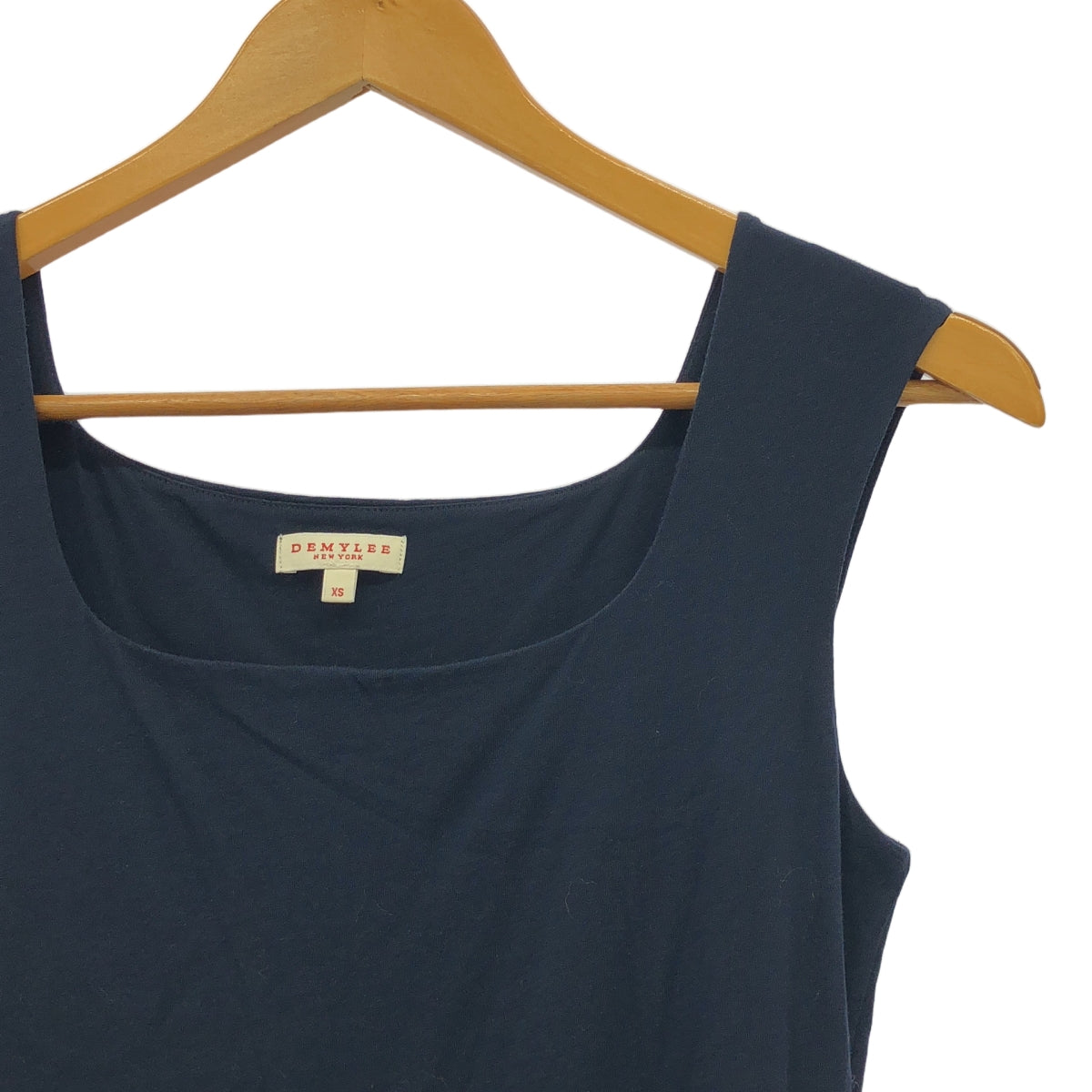 黛米莉 |棉質平紋針織無袖連身裙 | XS |海軍 |女性的