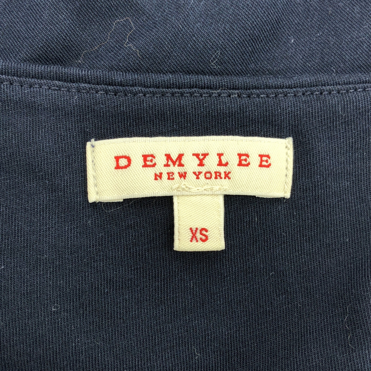 黛米莉 |棉質平紋針織無袖連身裙 | XS |海軍 |女性的