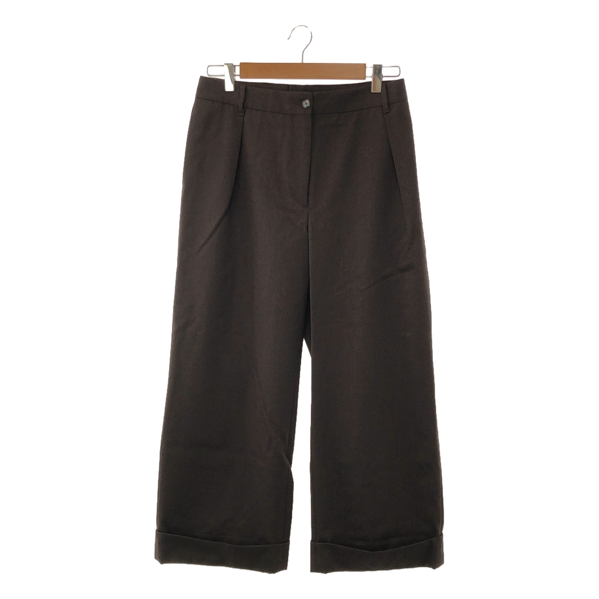 Vigano | Tuck wide slacks pants | 42 | Women's