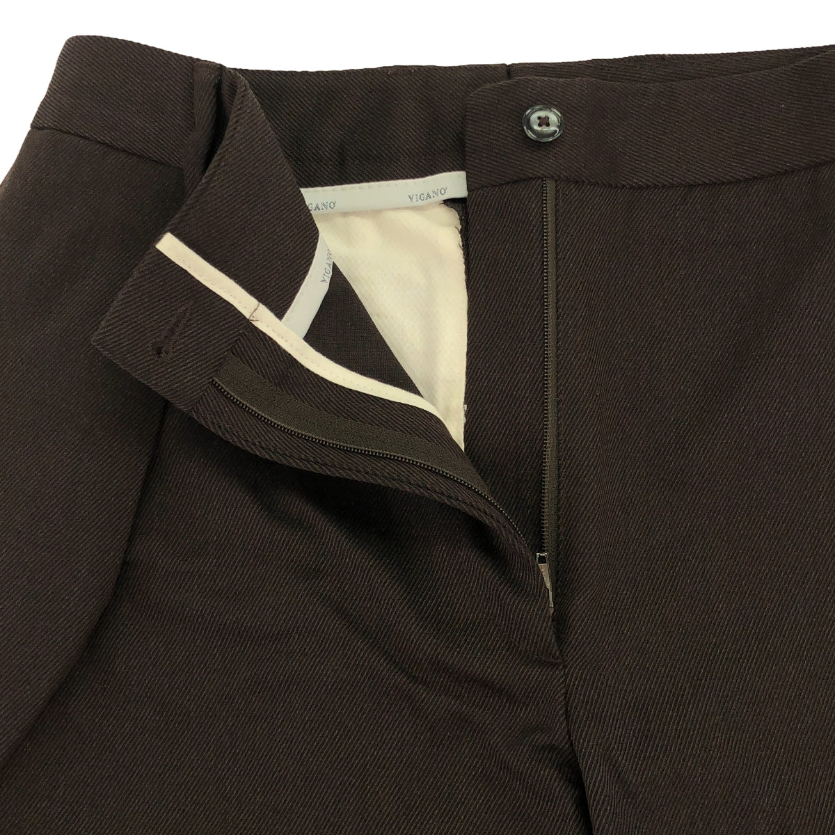 Vigano | Tuck wide slacks pants | 42 | Women's