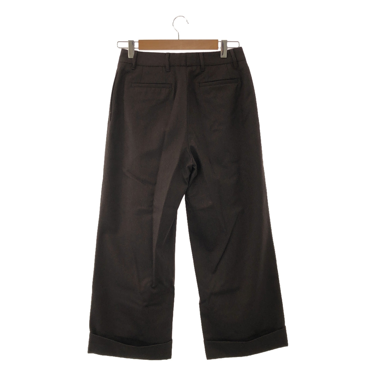 Vigano | Tuck wide slacks pants | 42 | Women's