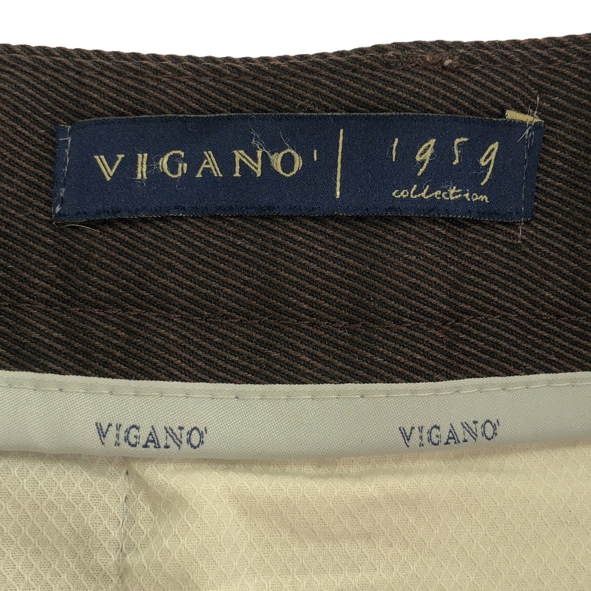 Vigano / ヴィガーノ | タック ワイドスラックス パンツ | 42 | ダークブラウン | レディース