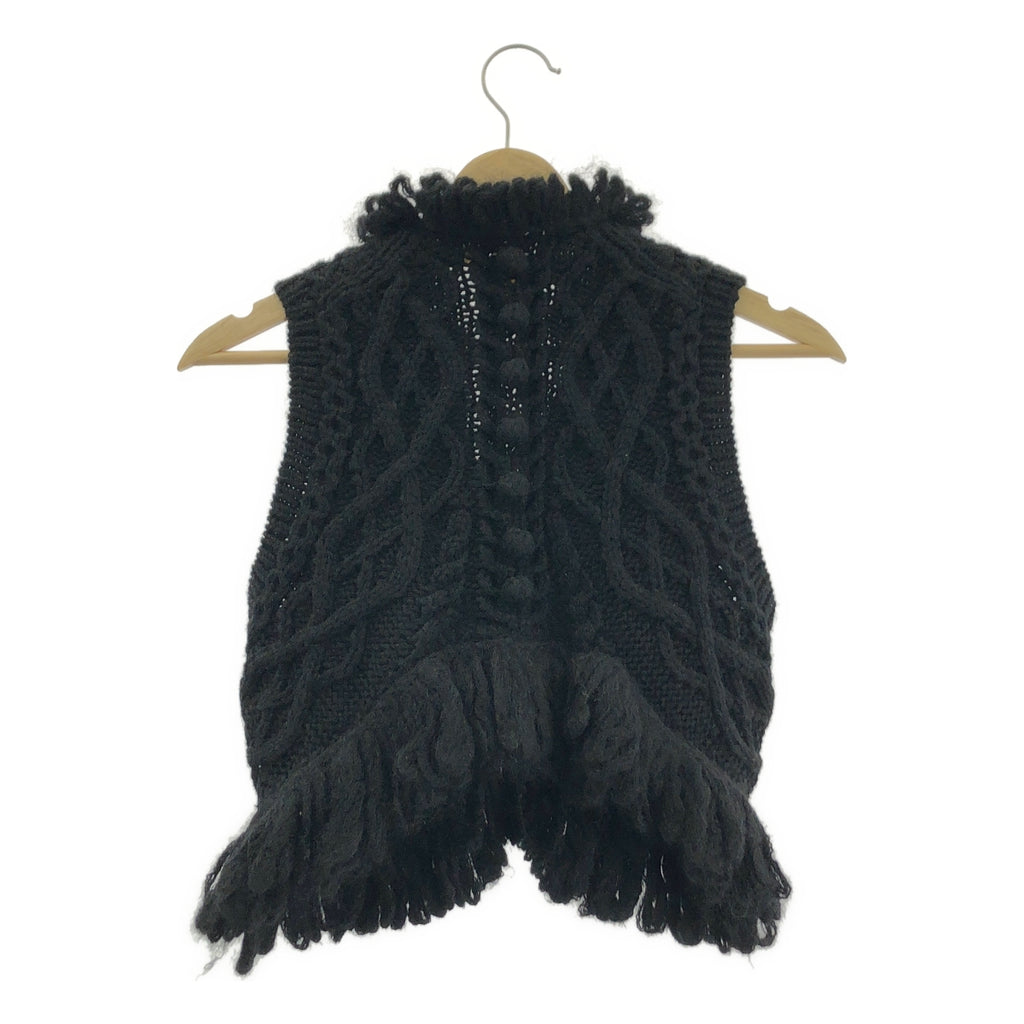 tao COMME des GARCONS / 타오콤 데 갤슨 | 2009AW | 울 모헤야 로우 게이지 니트 베스트 | S |