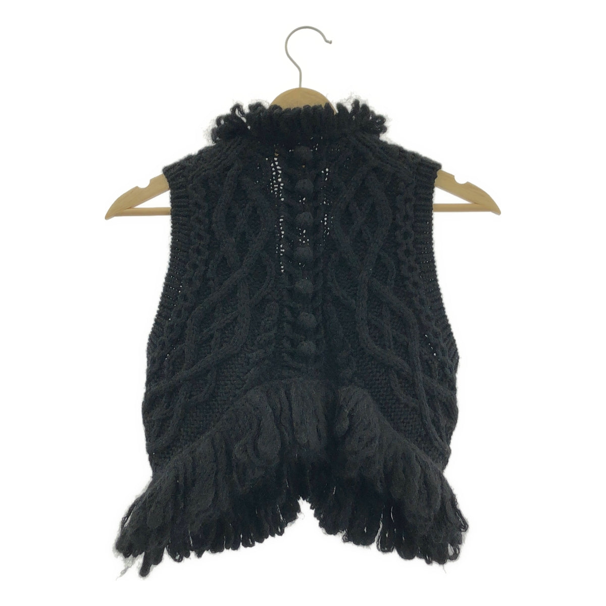 tao COMME des GARCONS / 타오콤 데 갤슨 | 2009AW | 울 모헤야 로우 게이지 니트 베스트 | S |