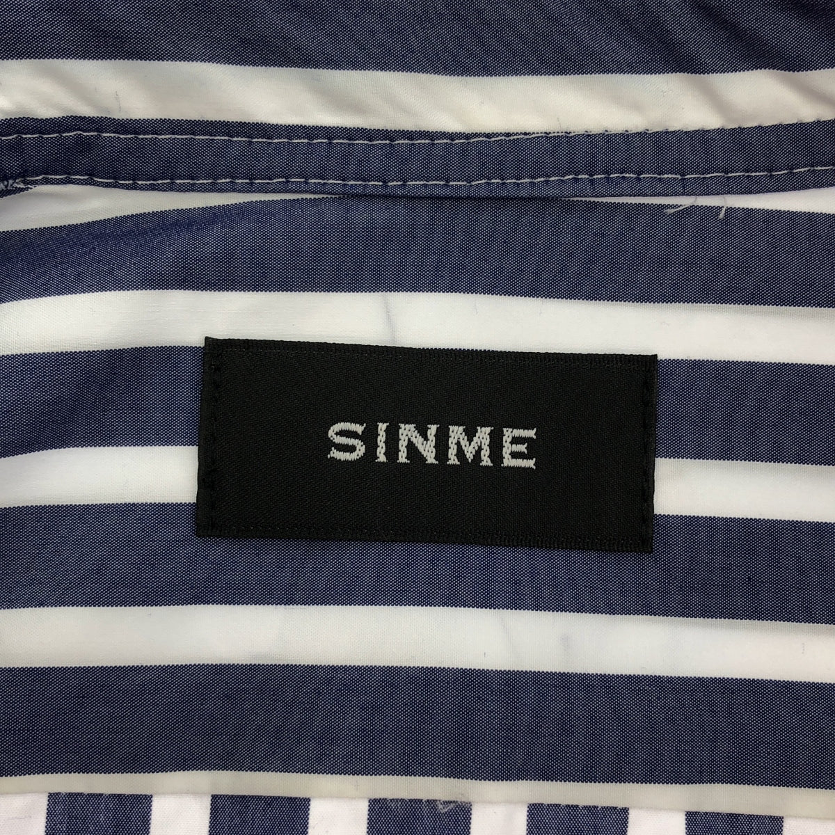 SINME | 對接條紋襯衫裙 | 尺寸 M |