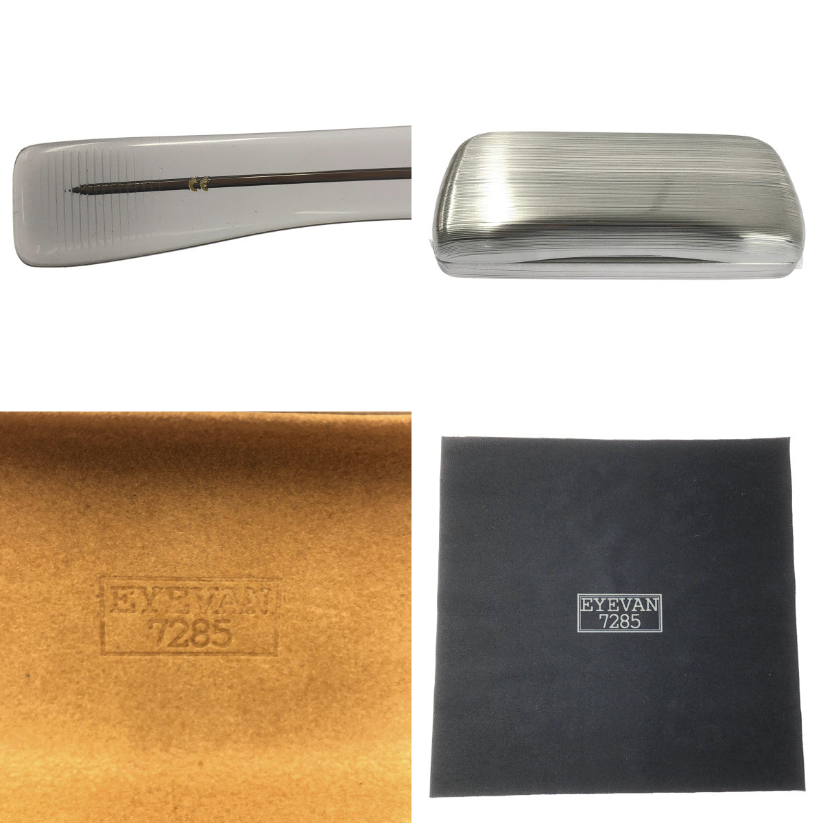 【美品】  EYEVAN 7285 / アイヴァン7285 | 340(43) / アイウェア サングラス / ユニセックス | 43□23 | C.124（クリア）