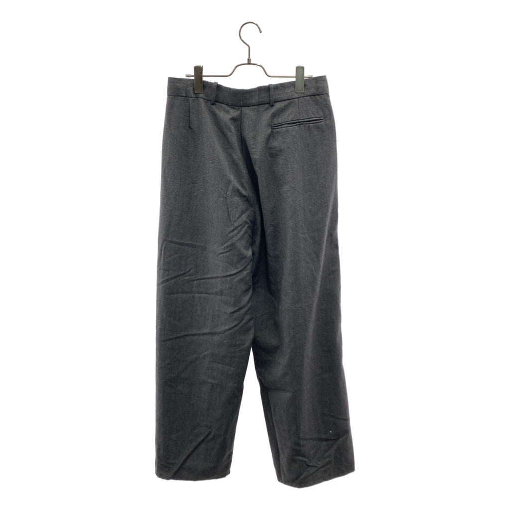 BLESS / ブレス | Ultra Wide Pleated Trousers ウール  ウルトラワイド 3プリーツ チェック スラックス パンツ | M | メンズ