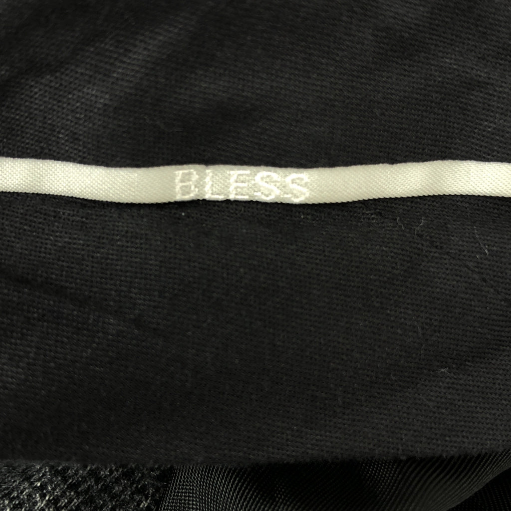 BLESS / ブレス | Ultra Wide Pleated Trousers ウール  ウルトラワイド 3プリーツ チェック スラックス パンツ | M | メンズ