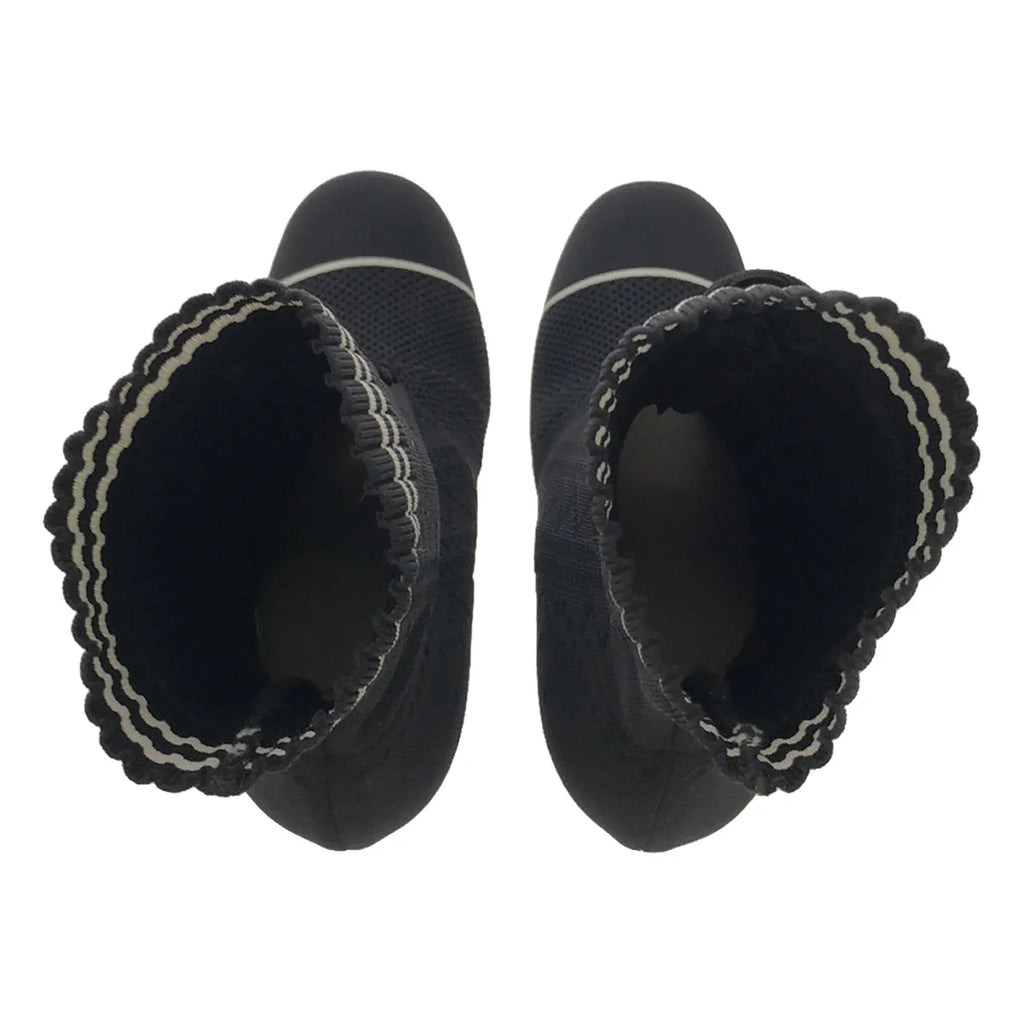 【미품】 FENDI / 펜디 | 로코코 힐 양말 부츠 | 35 | 블랙 | 여성