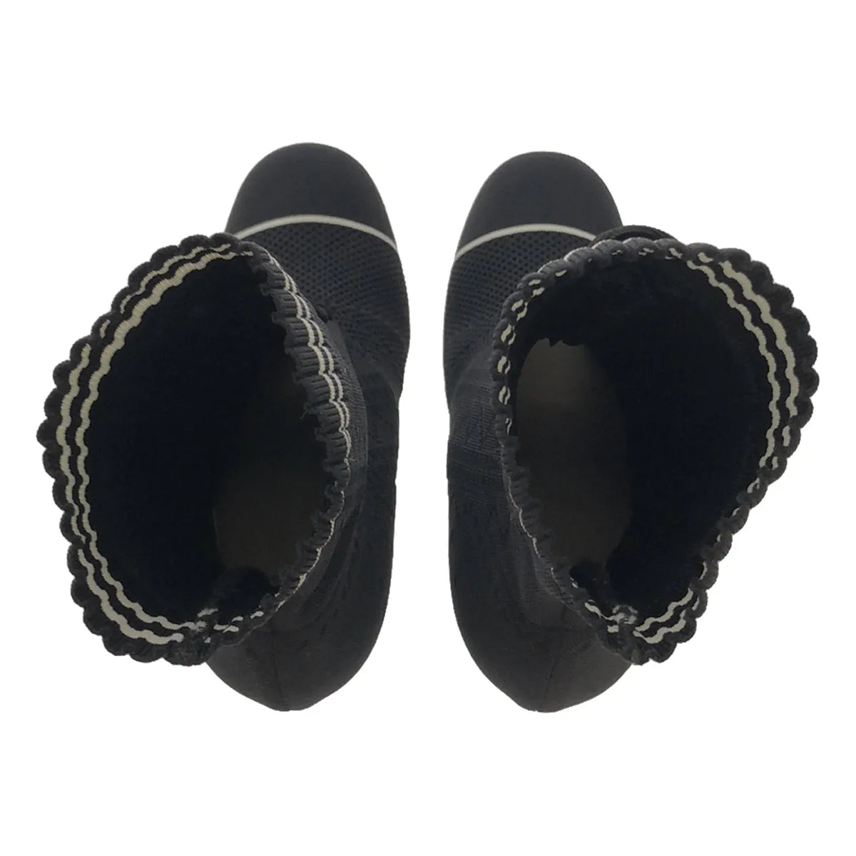 【미품】 FENDI / 펜디 | 로코코 힐 양말 부츠 | 35 | 블랙 | 여성