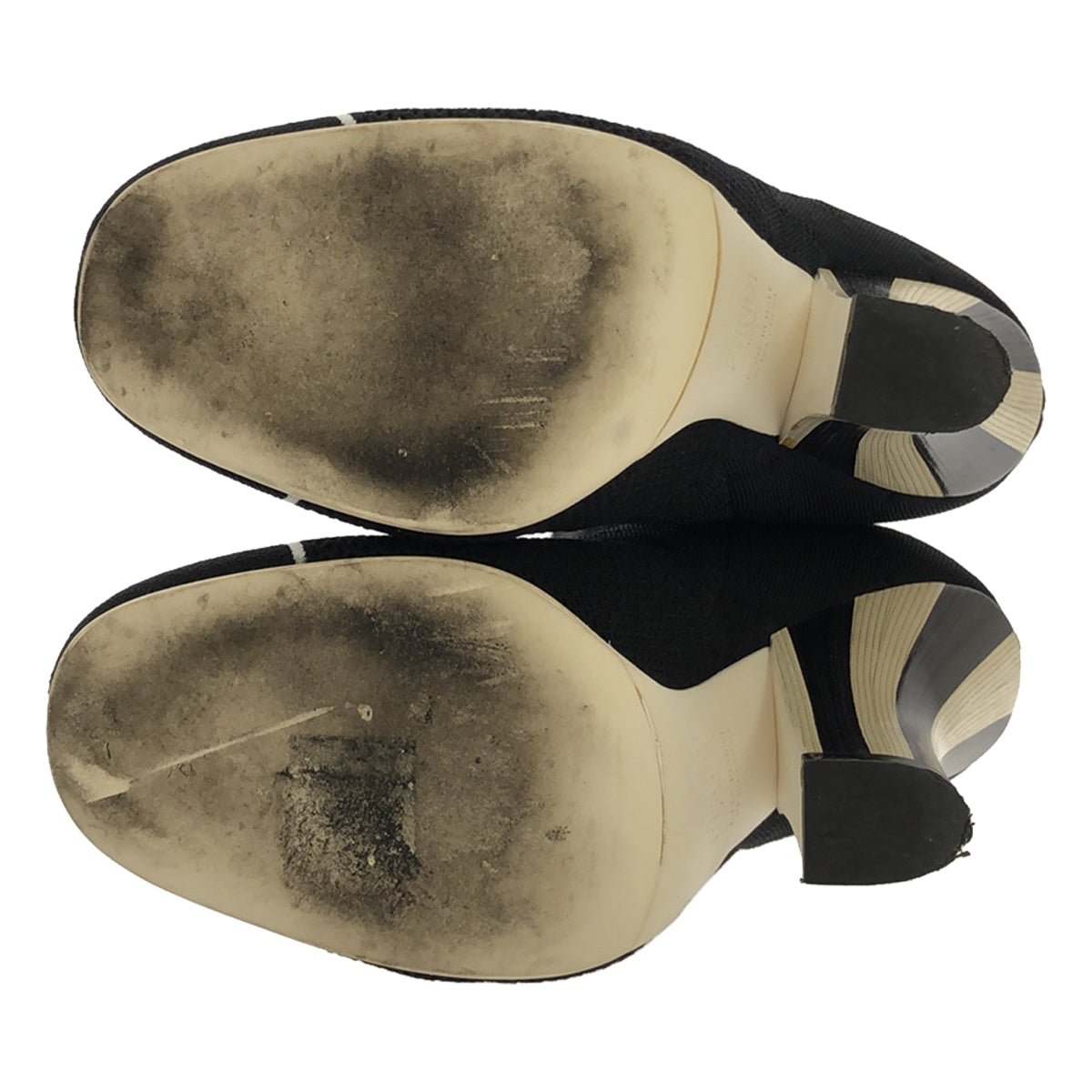 [狀況良好] 芬迪 |洛可可高跟襪靴 |尺寸 35 |黑色 |女性的