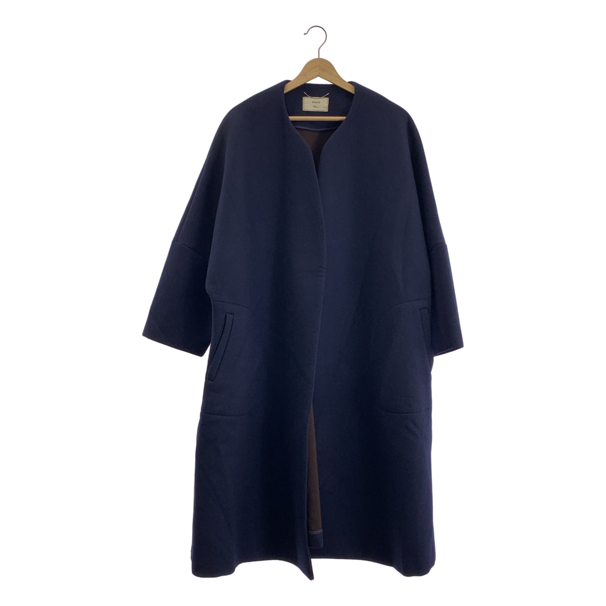 エブール ebure ウールコート　ロンハーマン ebure / エブール | × Ron Herman / ロンハーマン ウール ノーカラー