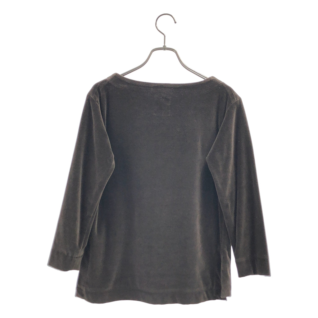 MADISON BLUE / 매디슨 블루 | 벨루어 슬릿 풀오버 컷소우 | 00(XS) |