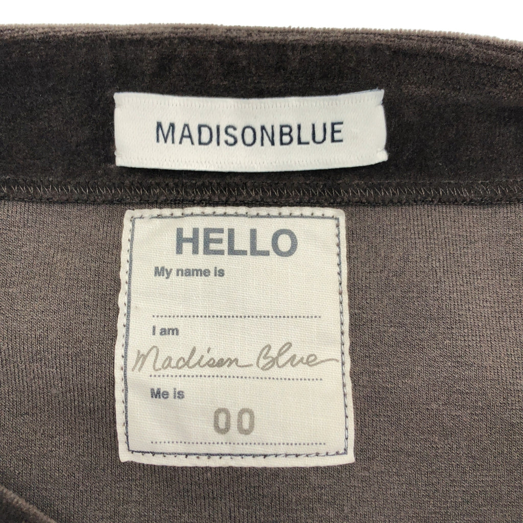 MADISON BLUE / 매디슨 블루 | 벨루어 슬릿 풀오버 컷소우 | 00(XS) |