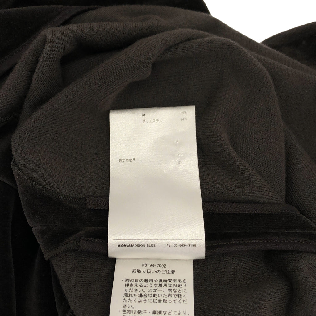 MADISON BLUE / 매디슨 블루 | 벨루어 슬릿 풀오버 컷소우 | 00(XS) |