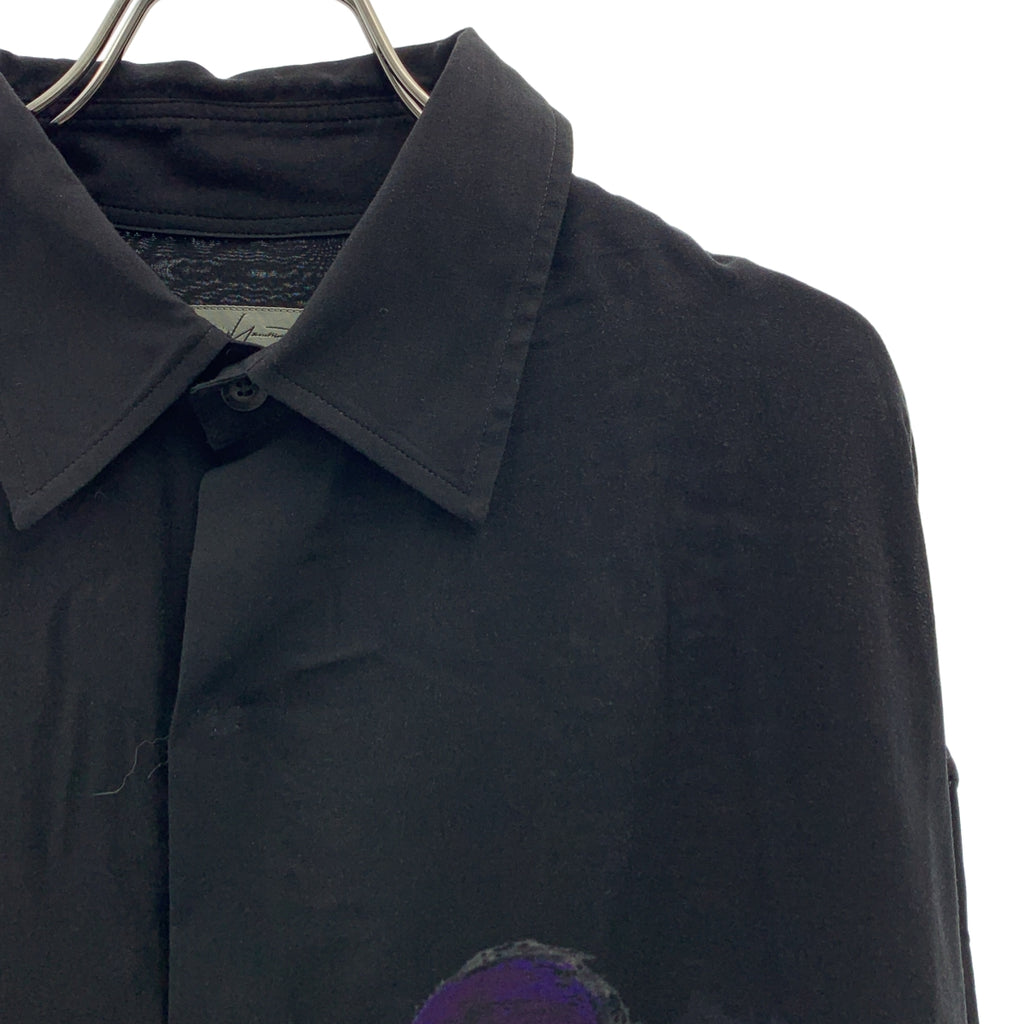 YOHJI YAMAMOTO POUR HOMME / ヨウジヤマモトプールオム | 2020SS | レーヨン 手繋ぎプリント ロングシャツ | 1 | メンズ
