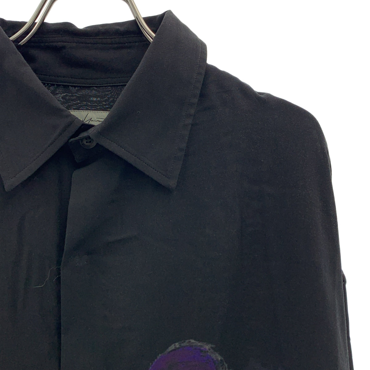 YOHJI YAMAMOTO POUR HOMME / ヨウジヤマモトプールオム | 2020SS | レーヨン 手繋ぎプリント ロングシャツ | 1 | メンズ