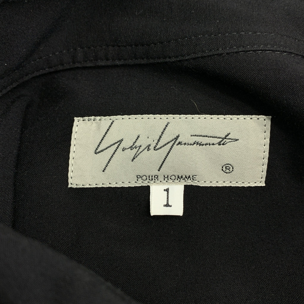 YOHJI YAMAMOTO POUR HOMME / ヨウジヤマモトプールオム | 2020SS | レーヨン 手繋ぎプリント ロングシャツ | 1 | メンズ