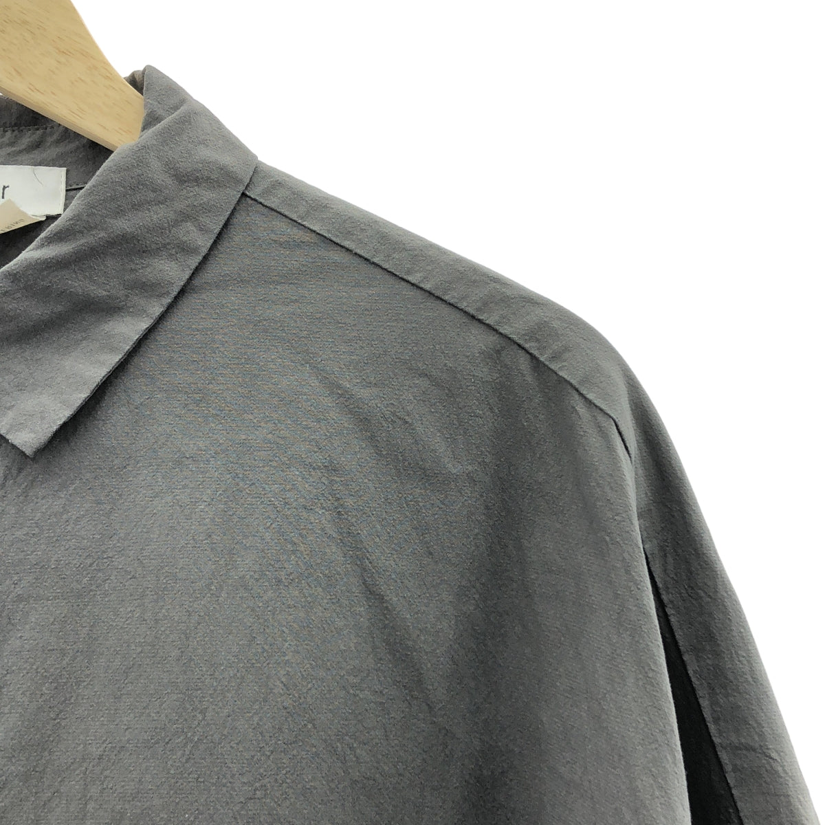 veritecoeur | 縐紗棉質襯衫 | F 號 | 灰色 | 女款