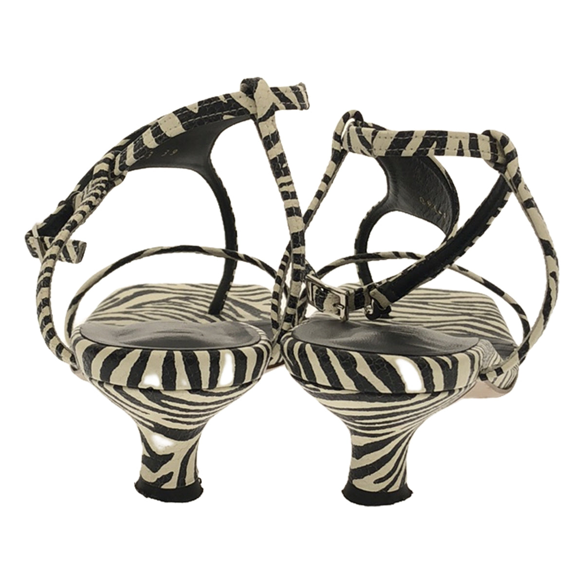 pelleterno / 페레테르노 | 얼룩말 샌들 | 39 | 블랙×화이트 | 여성
