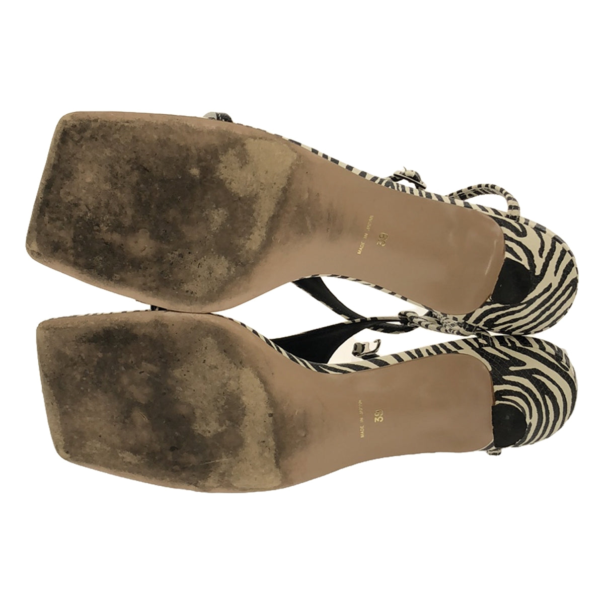 pelleterno / 페레테르노 | 얼룩말 샌들 | 39 | 블랙×화이트 | 여성