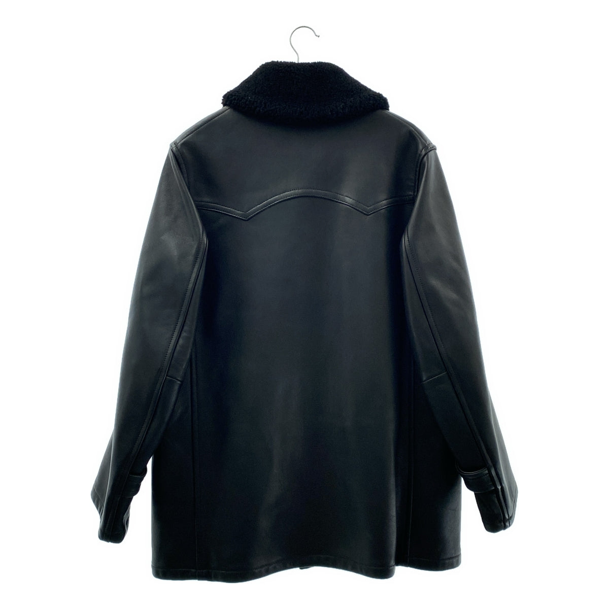 COMOLI | 羊皮毛加拿大式大衣 | 2 碼 | 黑色 | 男士