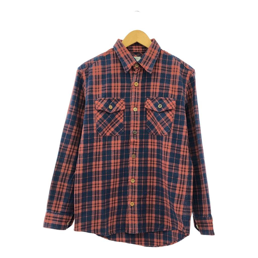 visvim / 비즈빔 | 2014AW | BLACK ELK FLANNEL INDIGO CHECK 블랙 엘크 플란넬 인디고 체크 셔츠 | 1 | 인디고 / 레드 | 남성