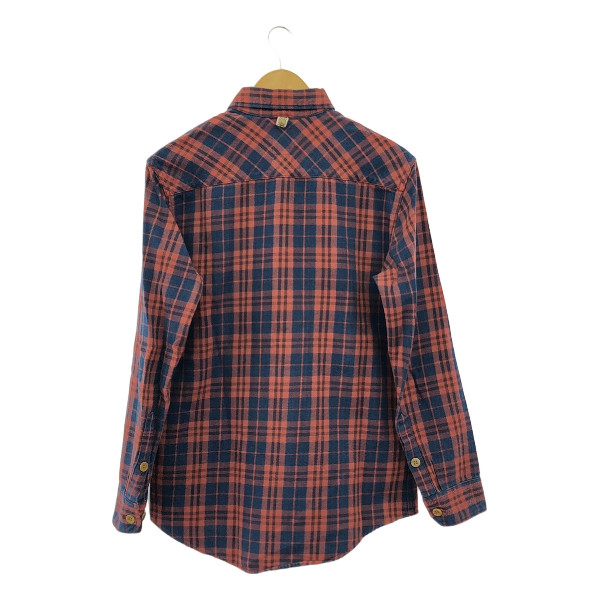 visvim / ビズビム | 2014AW | BLACK ELK FLANNEL INDIGO CHECK ブラックエルク フランネル インディゴ チェック シャツ | 1 | インディゴ / レッド | メンズ