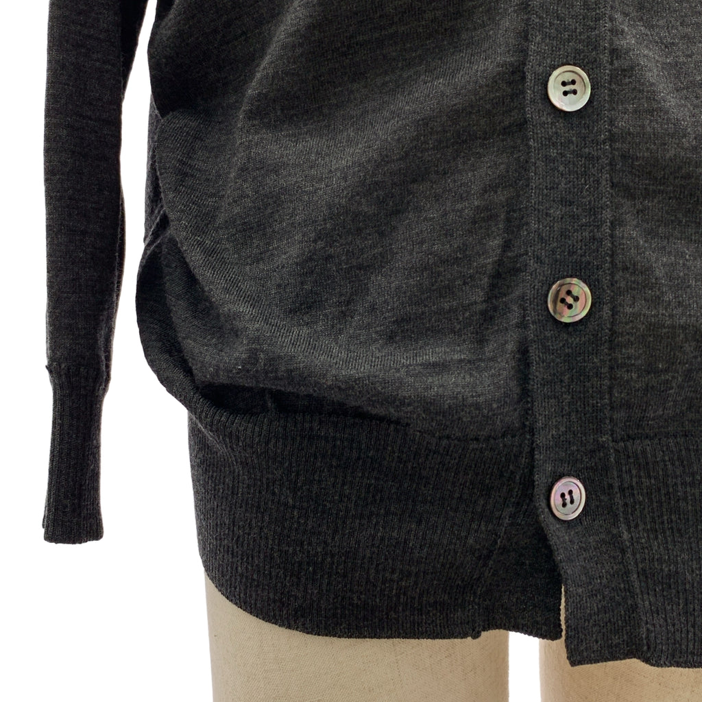 JUNYA WATANABE COMME des GARCONS / ジュンヤワタナベ | 2013AW | ウール バックボタン ニット カーディガン | S |