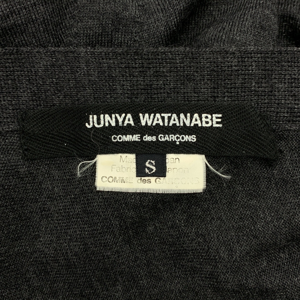JUNYA WATANABE COMME des GARCONS / ジュンヤワタナベ | 2013AW | ウール バックボタン ニット カーディガン | S |