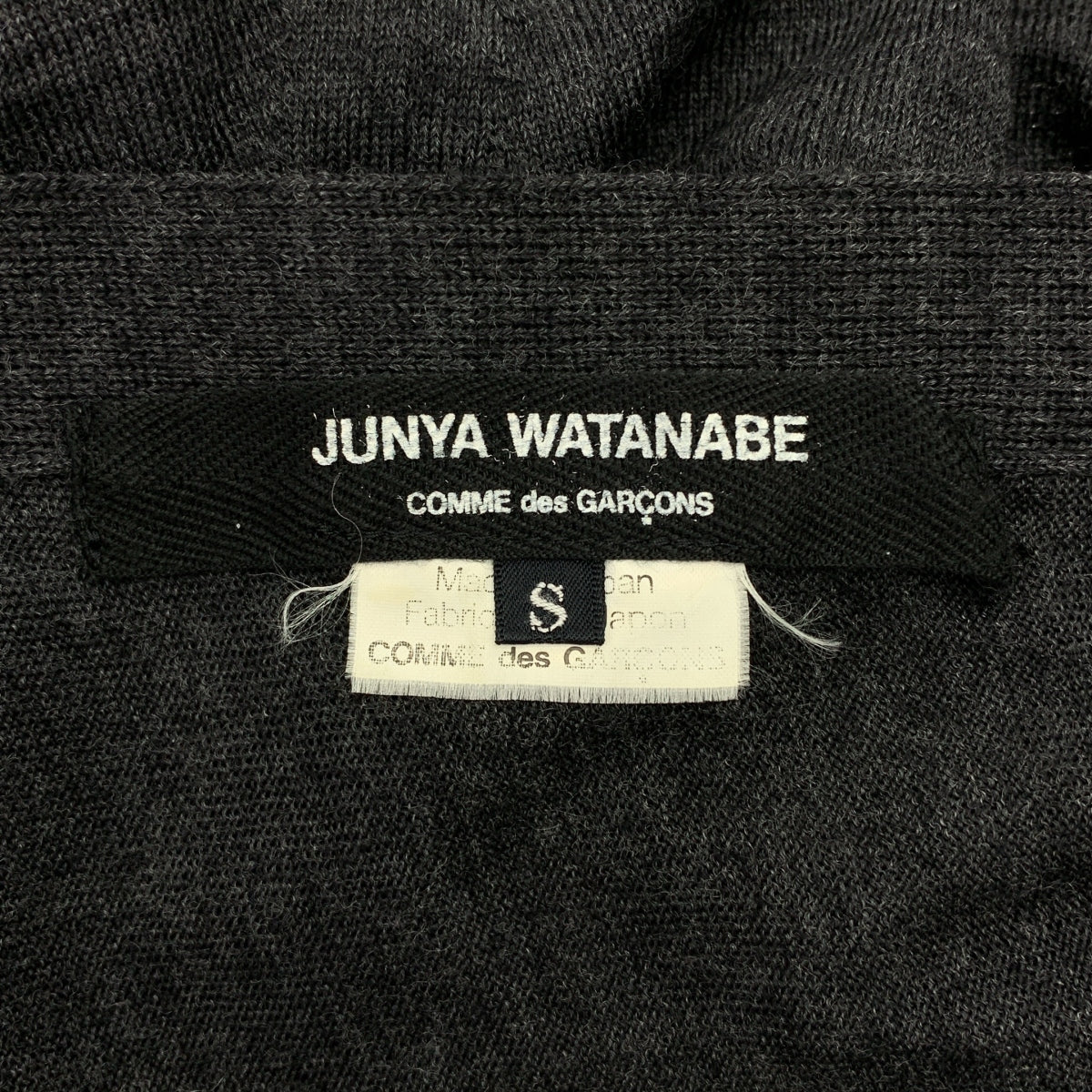 JUNYA WATANABE COMME des GARCONS / ジュンヤワタナベ | 2013AW | ウール バックボタン ニット カーディガン | S |