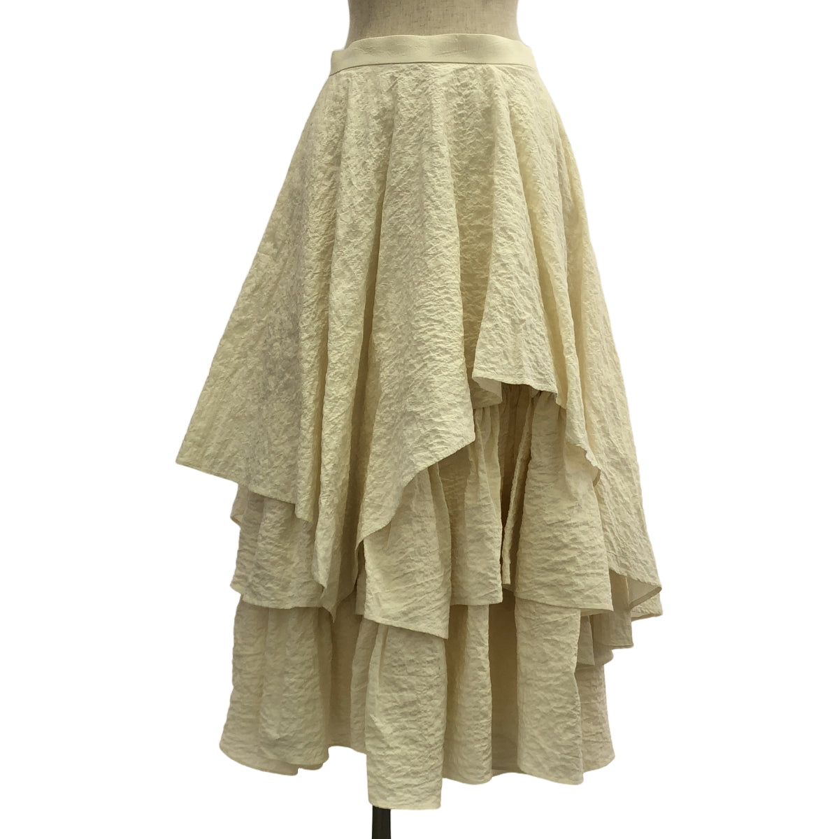 ENFOLD / Enfold | 褶皺棉質 SKIRT 多層裙 | 38 | 象牙白 | 女款