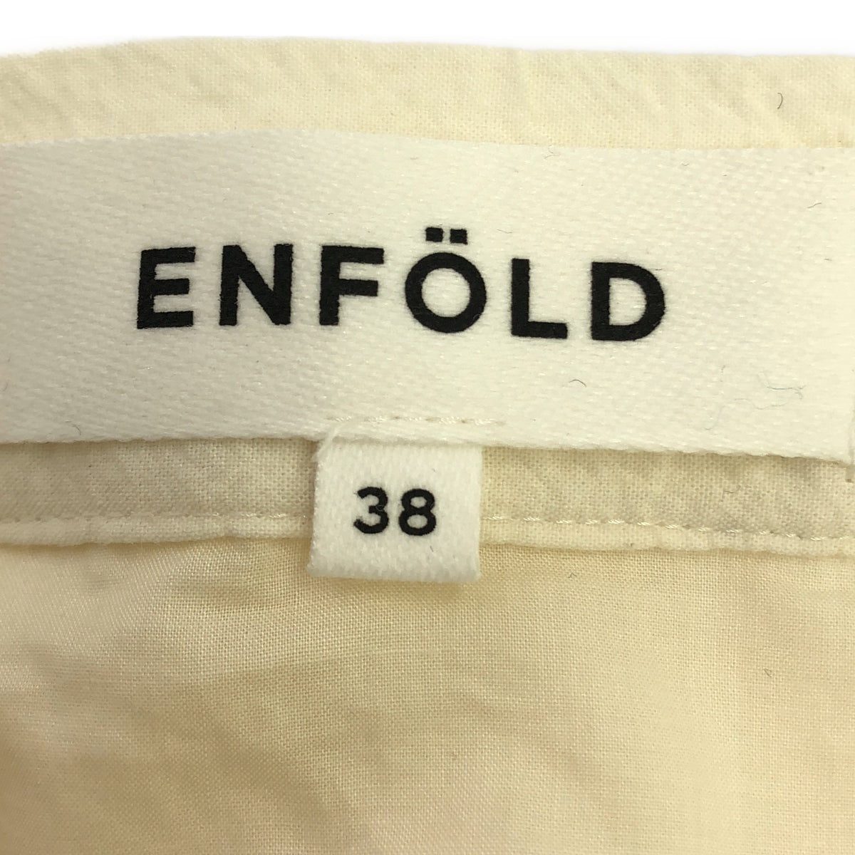 ENFOLD / Enfold | 褶皺棉質 SKIRT 多層裙 | 38 | 象牙白 | 女款