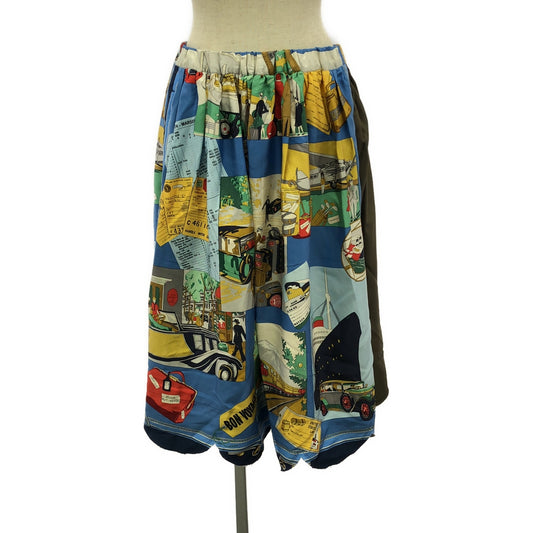 COMME des GARCONS / コムデギャルソン | 2009AW | スカラップ シルク イージースカート | M | マルチカラー | レディース