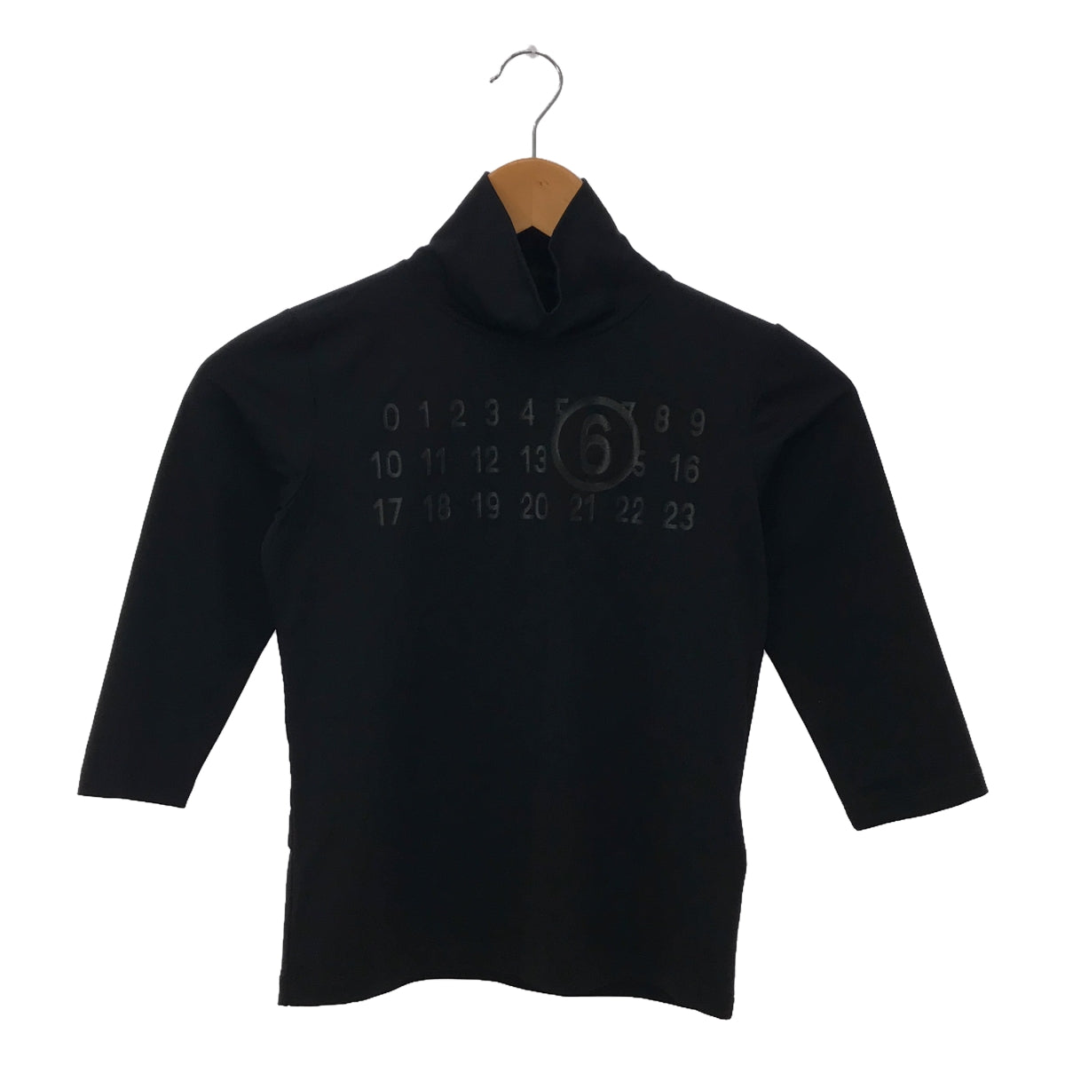 MM6 Maison Margiela / エムエムシックスメゾンマルジェラ | 2023SS | ロゴ ストレッチ ハイネック カットソー トップス | M | レディース