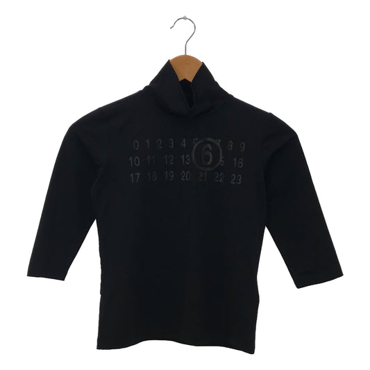 MM6 Maison Margiela / エムエムシックスメゾンマルジェラ | 2023SS | ロゴ ストレッチ ハイネック カットソー トップス | M | レディース