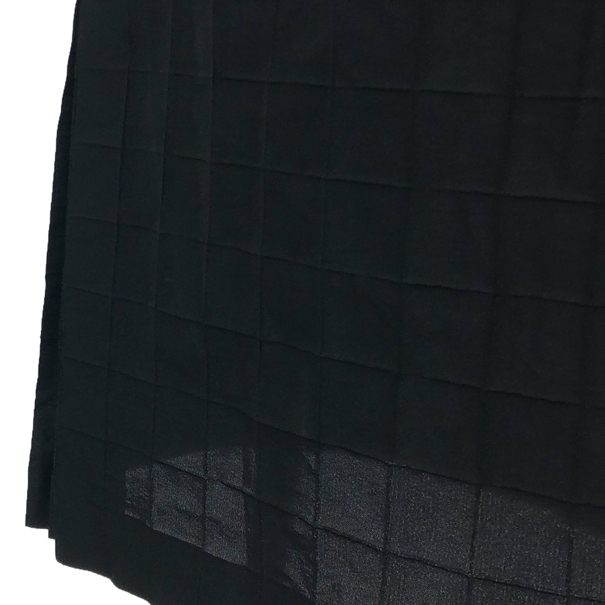 [Good Condition] ISSEY MIYAKE | Square Neck Over Dress One Piece | 2 | Black | Women's